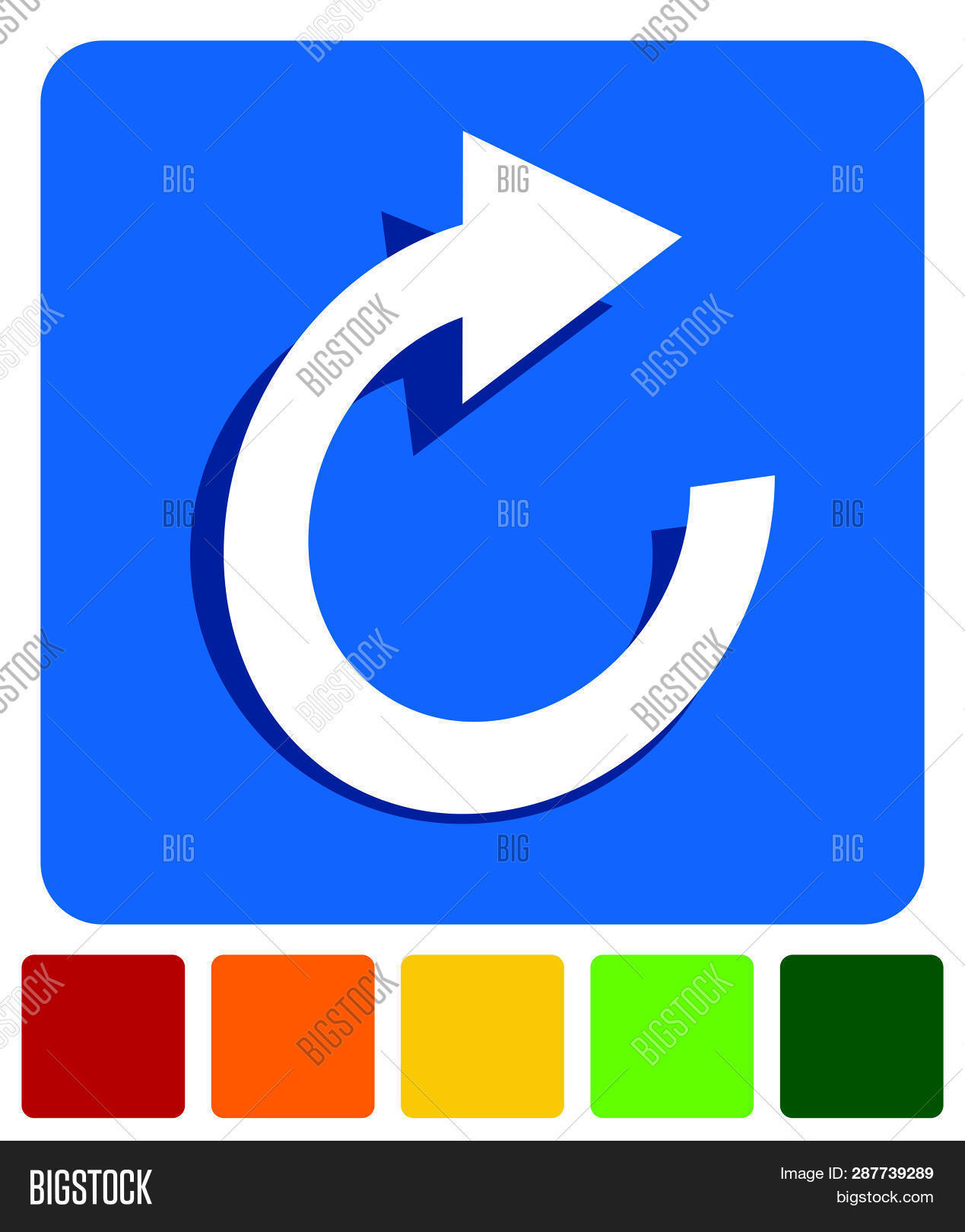 Circular Arrow Icon. Vector & Photo (Free Trial) | Bigstock