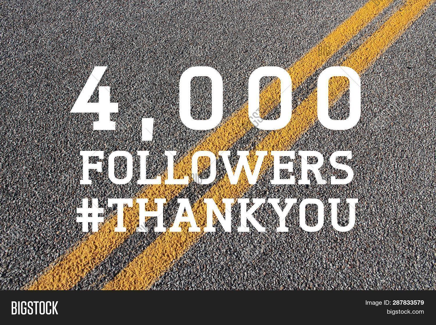 4000 Followers Sign - Image & Photo (Free Trial) | Bigstock