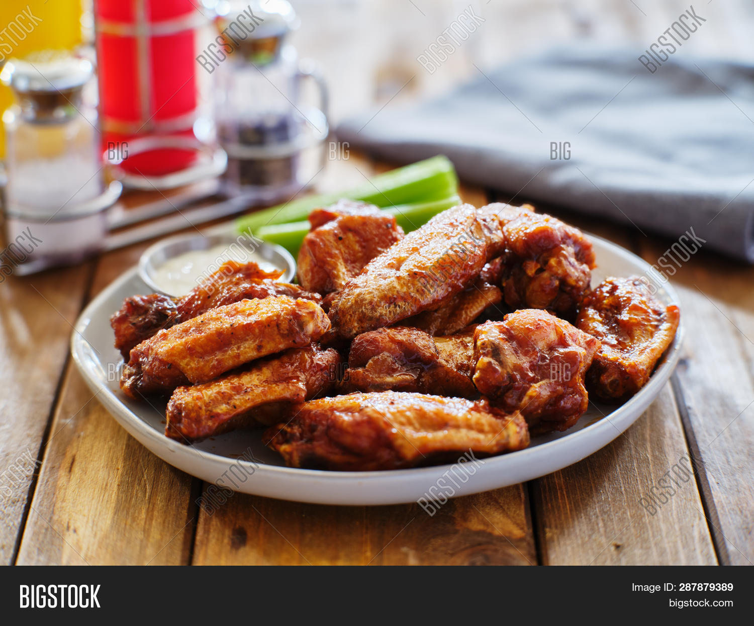 Plate Bbq Chicken Image & Photo (Free Trial) Bigstock