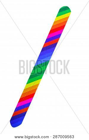 Nailfile, Of Different Colors On Isolated White Background