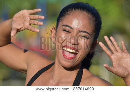 Surprised Young Filipina Female