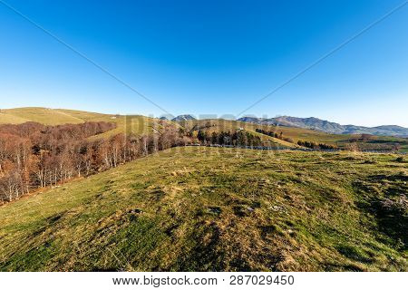 Plateau Of Lessinia And Alps (mount Carega) In Winter, Regional Natural Park In Veneto, Verona, Ital