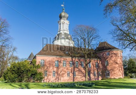 Historic Castle And Garden In Jever, Germany