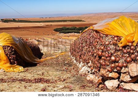 Moroccan Mountain Landscape Between Midelt And Meknes In Morocco, Africa