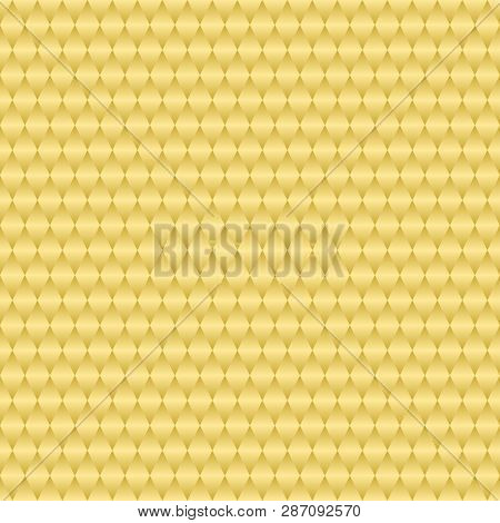 Fun Background Gometric Gold Cell. Pattern Icon