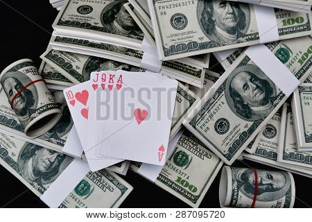 Gambling Concepts. Business People Are Gambling In The Casino. Betting Is A Gamble For Investors.