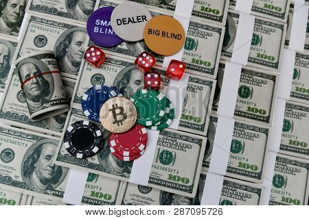 Gambling Concepts. Business People Are Gambling In The Casino. Betting Is A Gamble For Investors.