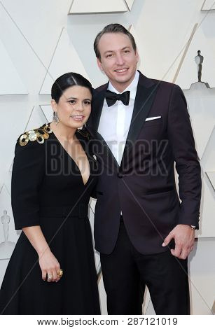 Gabriela Rodriguez and Nicolas Celis at the 91st Annual Academy Awards held at the Hollywood and Highland in Los Angeles, USA on February 24, 2019.