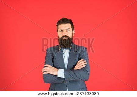 Do It With Fashion Or Not At All. Confident Businessman. Business Lawyer. Bearded Man In Formal Suit