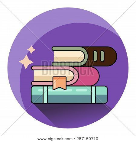 Books Icon Isolated. Modern Flat Style Design.