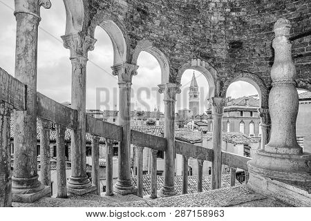 Italy, Venice. Palazzo Contarini Del Bovolo In Venice