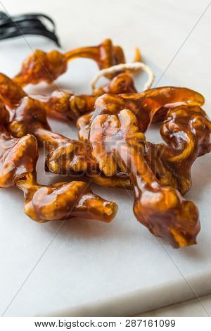 Turkish Cevizli Sucuk Churchkhela / Walnut Fruit Pulp Or Pestil.
