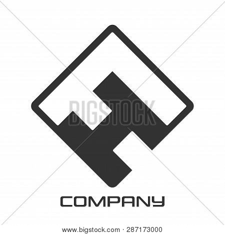 Letter Fh As An Example Of A Logo. Vector Illustration.