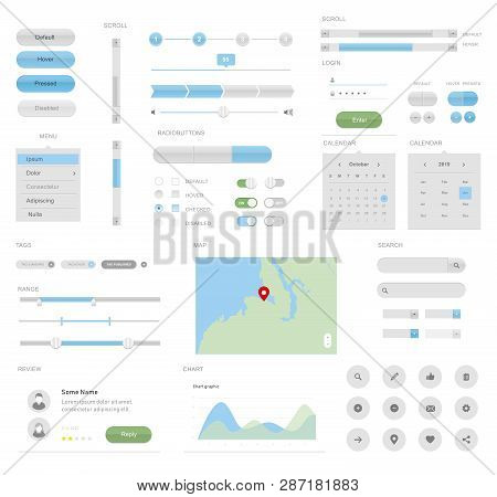 Mega Ui For Desktop Or Apps Interface Design