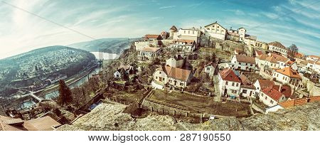 Znojmo With Water Reservoir, Czech, Retro Filter