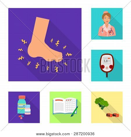 Vector Illustration Of Symptom And Disease Icon. Set Of Symptom And Treatment  Stock Vector Illustra