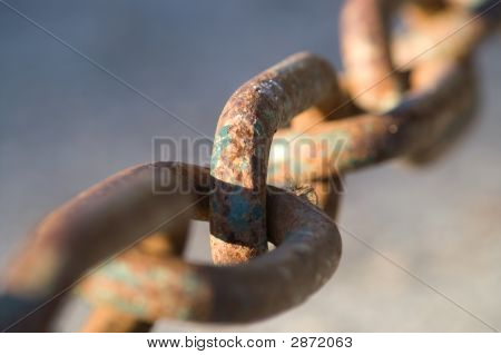 Zardzewiały Metal łańcucha
