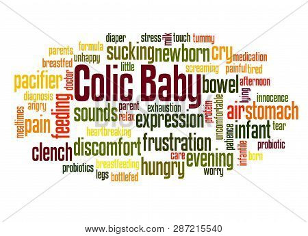 Colic Baby Word Cloud Concept 3