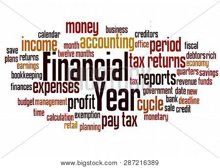 Financial Year Word Cloud Concept 2