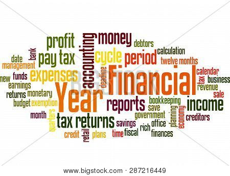 Financial Year Word Cloud Concept 3
