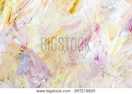 Abstract Atristic Oil Background. Oils On Canvas.