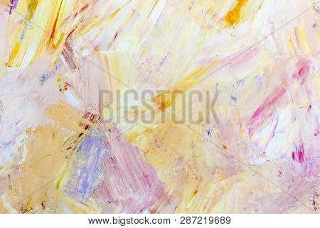 Abstract Atristic Oil Background. Oils On Canvas.