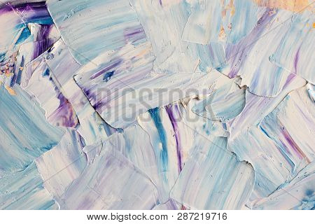 Abstract Atristic Oil Background. Oils On Canvas.