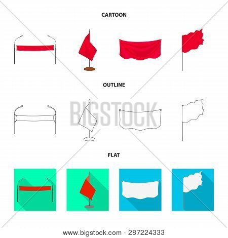 Vector Design Of Texture And Presentation Icon. Set Of Texture And Media  Vector Icon For Stock.