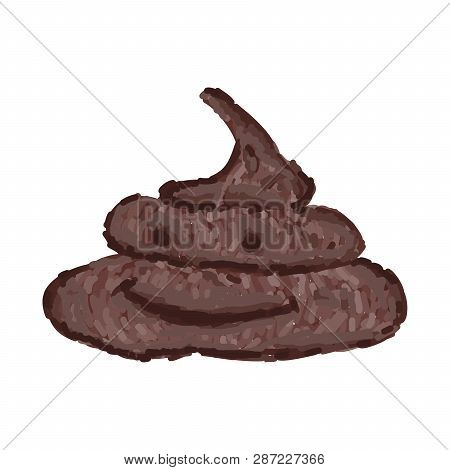 Children's Drawing A Bunch Of Shit Brown