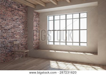 Bright Red Brick Interior