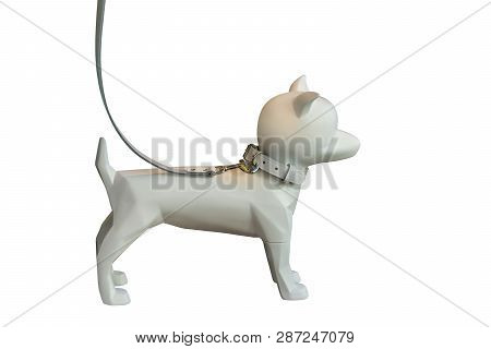 3d Cyber Dog, Isolated On White Background, Representig The Image Of The Future Of A Pet