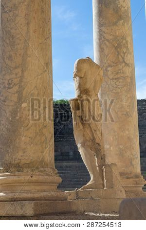 Classic Roman Amphitheater Located In Merida (spain)