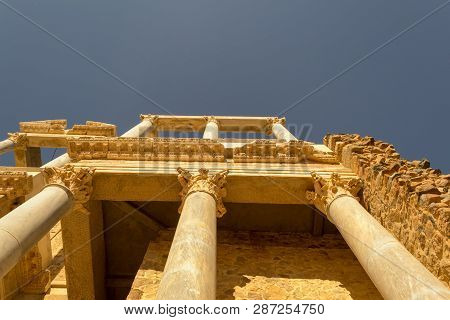 Classic Roman Amphitheater Located In Merida (spain)