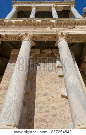 Classic Roman Amphitheater Located In Merida (spain)