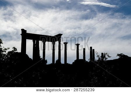 Classic Roman Amphitheater Located In Merida (spain)