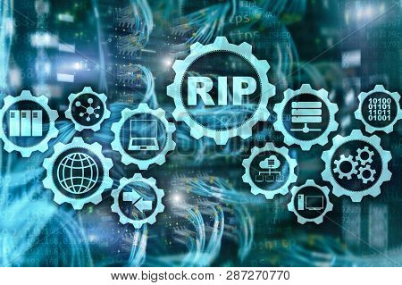 Rip Routing Information Protocol. Technology Networks Cocept.