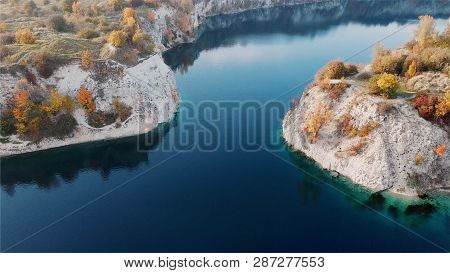 Twardowski Rocks Park, An Old Flooded Stone Mine, In Krakow, Poland.