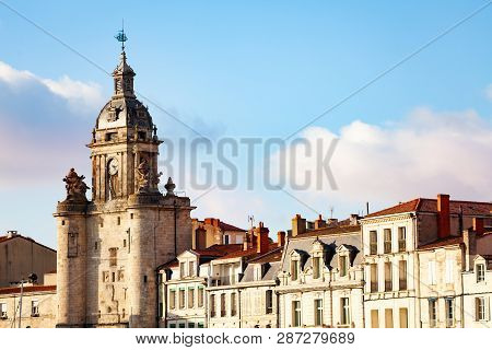 Close View Of Clocktower, La Rochelle, France