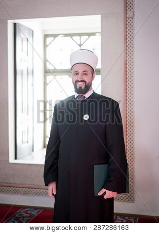 Imam in mosque