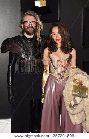 LOS ANGELES - FEB 10:  Shawn Everett, Belgica Vargas at the 61st Grammy Awards at the Staples Center on February 10, 2019 in Los Angeles, CA