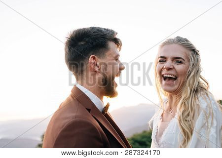 Happiness And Smile Lovers. The Love Story Of A Young Couple.