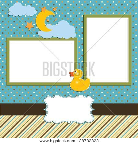 Bébé - album photo - scrapbook page - 1