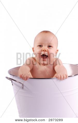 Bagno bambino sorridente
