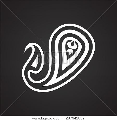 Buta Icon On Black Background For Graphic And Web Design. Simple Vector Sign. Internet Concept Symbo