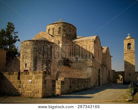 Exterior View To Saint Barnabas Monastery, Famagusta In Northern Cyprus