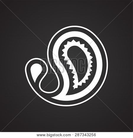 Buta Icon On Black Background For Graphic And Web Design. Simple Vector Sign. Internet Concept Symbo