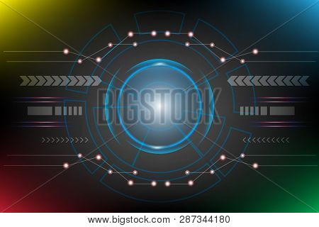 Vector Technology Background Gowing Networking High Speed Data Connect;