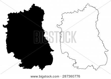 Lublin Voivodeship (administrative Divisions Of Poland, Voivodeships Of Poland) Map Vector Illustrat
