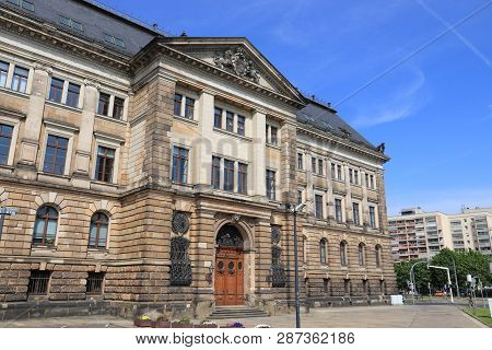 Dresden City In Germany. State Of Saxony Ministry Of Finance.