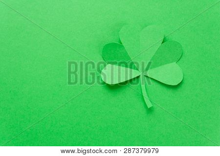 Happy St.patricks Day Shamrock Text Greeting Card